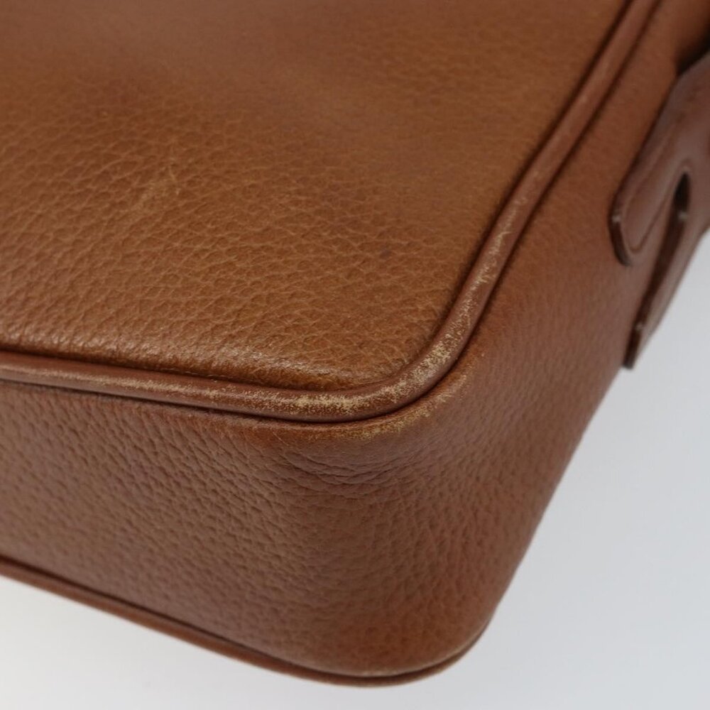 Authentic Burberrys Nova Check Shoulder Bag Leather Brown Gold - Picture 2 of 16